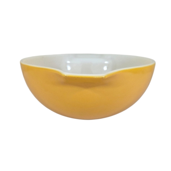 Vintage 1970's Pyrex "Butterfly Gold" Mixing Bowl Yellow Cinderella 443 ~ 2.5 Qu - Picture 5 of 12